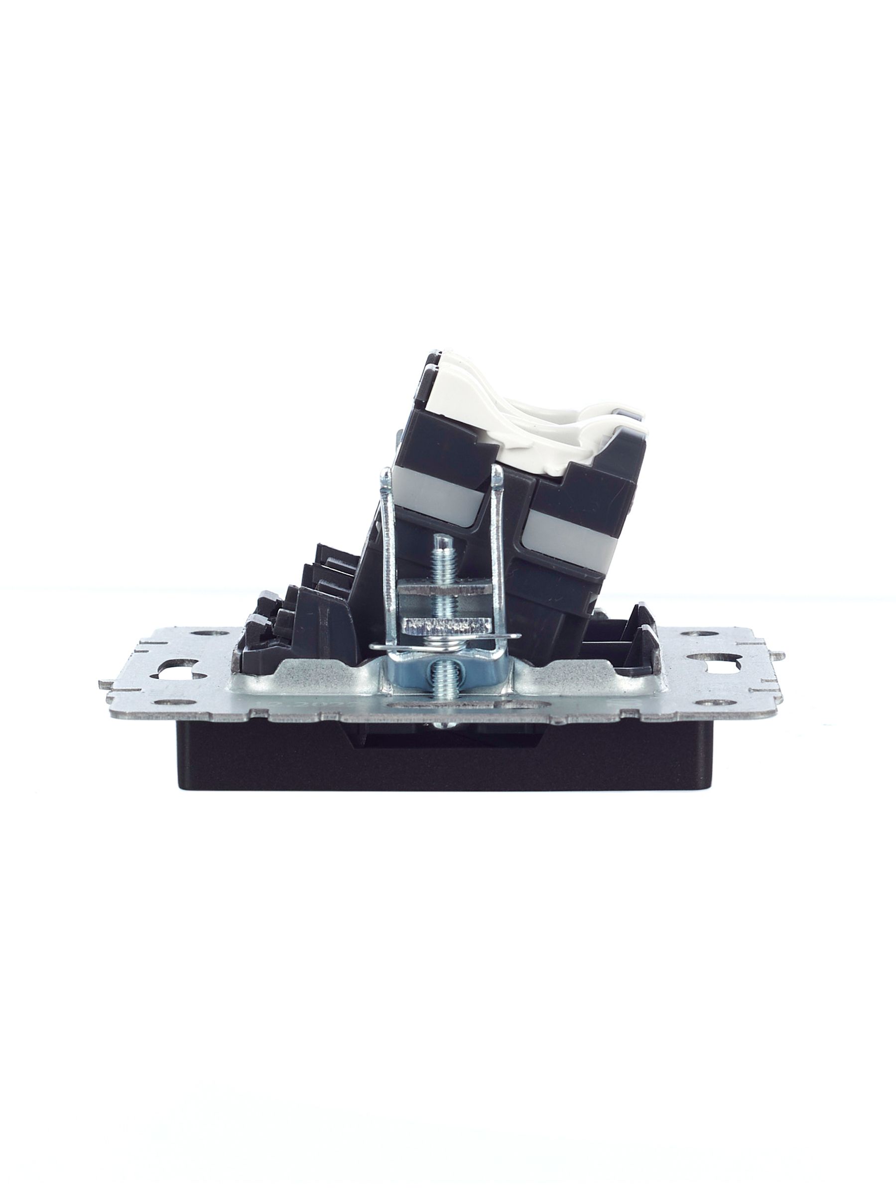 Розетка компьютерная двойная RJ45 кат.5E РК10-2-БрЧ черный BRITE ИЭК