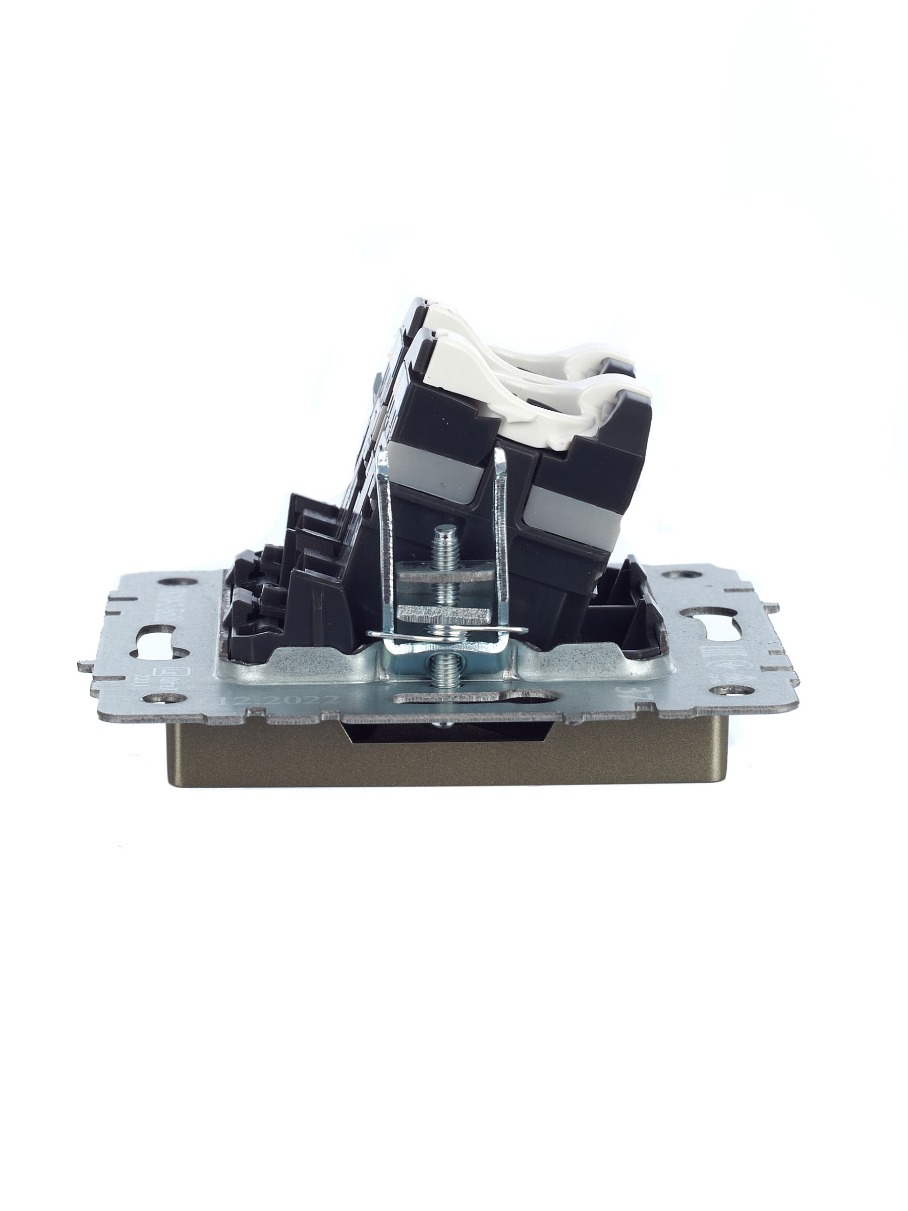 Розетка компьютерная двойная RJ45 кат.5E РК10-2-БрШ шампань BRITE ИЭК
