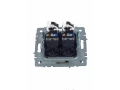 Розетка компьютерная двойная RJ45 кат.5E РК10-2-БрШ шампань BRITE ИЭК