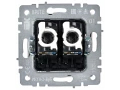 Розетка компьютерная двойная кат.5E RJ45 РК10-2-БрБ белый BRITE ИЭК