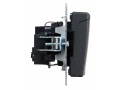 BRITE Розетка 1-местная с заземлением со шторками и крышкой 16А IP20 РСбш10-3-БрГ графит ИЭК