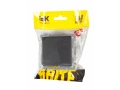 BRITE Розетка 1-местная с заземлением со шторками и крышкой 16А IP20 РСбш10-3-БрГ графит ИЭК