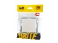 BRITE Розетка 1-местная с заземлением со шторками и крышкой 16А IP20 РСбш10-3-БрЖ жемчуг ИЭК