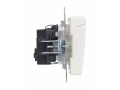 BRITE Розетка 1-местная с заземлением со шторками и крышкой 16А IP20 РСбш10-3-БрЖ жемчуг ИЭК