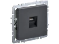 Розетка компьютерная RJ45 кат.5E РК10-БрГ графит BRITE ИЭК