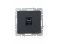 Розетка компьютерная RJ45 кат.5E РК10-БрГ графит BRITE ИЭК