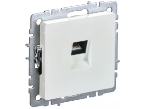 BRITE Розетка компьютерная RJ45 кат.5E РК10-БрЖ жемчуг ИЭК