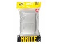 BRITE Розетка 2-я с крышкой 16А в сборе IP44 РСбш12-3-44-БрА алюминий ИЭК
