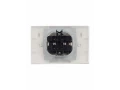 BRITE Розетка 2-я с крышкой 16А в сборе IP44 РСбш12-3-44-БрЖ жемчуг ИЭК