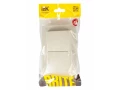 BRITE Розетка 2-я с крышкой 16А в сборе IP44 РСбш12-3-44-БрКр бежевая ИЭК