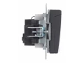BRITE Розетка 1-местная с заземлением со шторками и крышкой 16А IP44 РСбш10-3-44-БрГ графит ИЭК