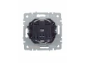 BRITE Розетка 1-местная с заземлением со шторками и крышкой 16А IP44 РСбш10-3-44-БрГ графит ИЭК