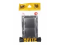 BRITE Розетка 2-я с крышкой 16А в сборе IP44 РСбш12-3-44-БрС сталь ИЭК