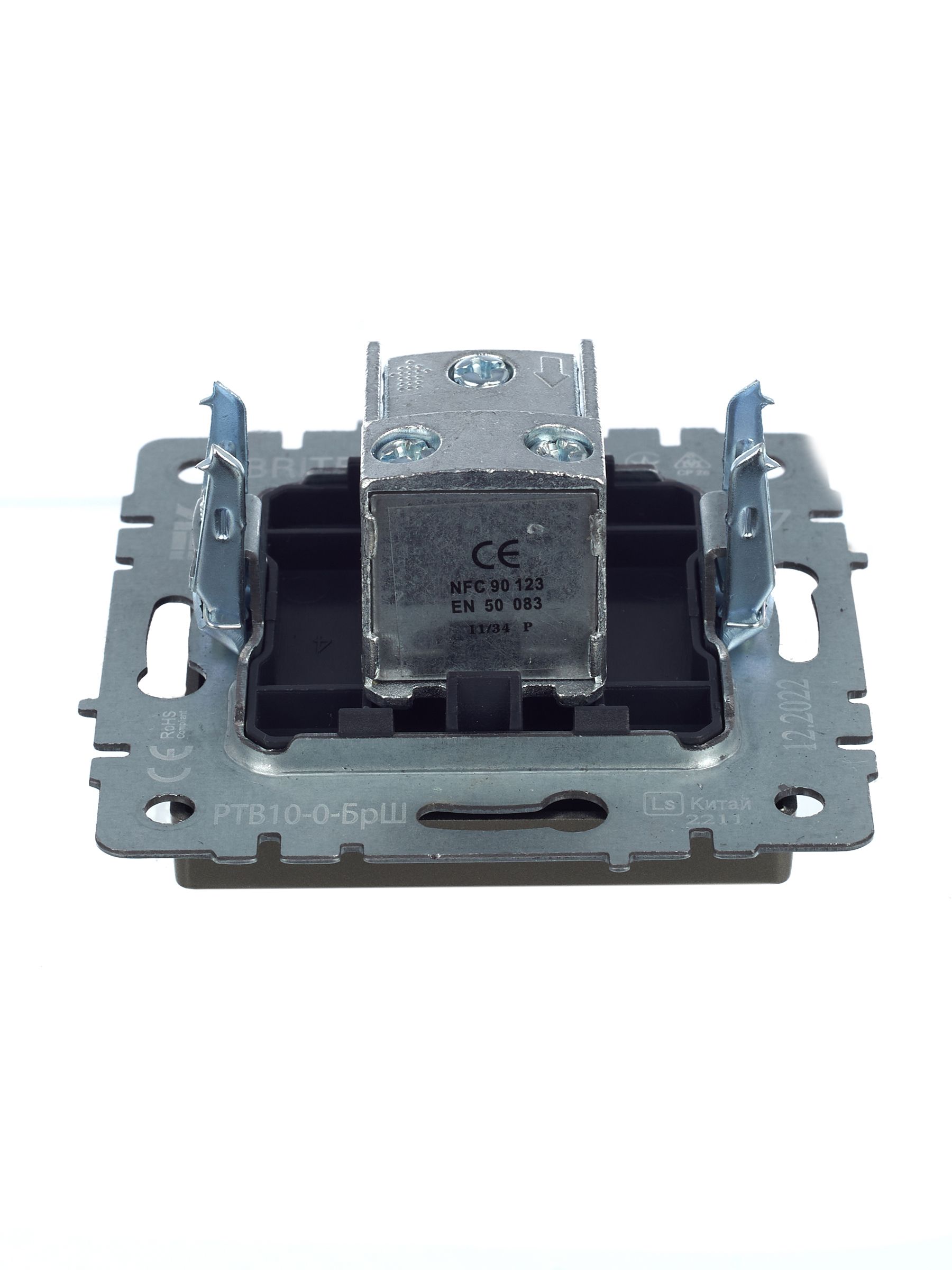 BRITE Розетка TV проходная РТВ10-0-БрШ шампань ИЭК