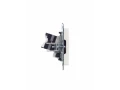 BRITE Розетка двойная RJ11+RJ45 кат.5E РК/Т12-БрЖ жемчуг ИЭК