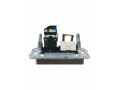 BRITE Розетка двойная RJ11+RJ45 кат.5E РК/Т12-БрС сталь ИЭК