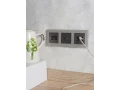 BRITE Розетка двойная RJ11+RJ45 кат.5E РК/Т12-БрС сталь ИЭК