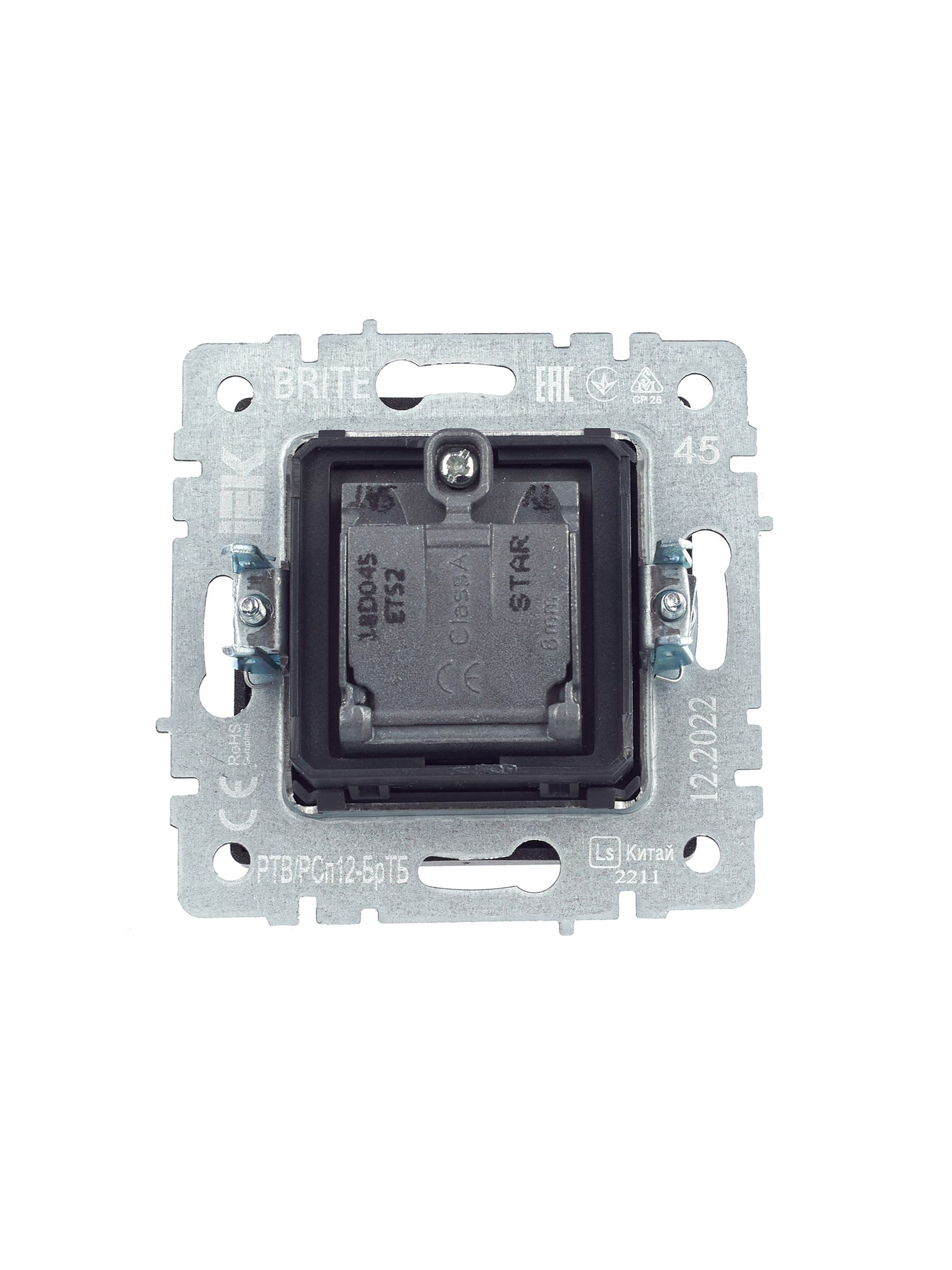 BRITE Розетка двойная TV+SAT РТВ/РСп12-БрТБ бронза ИЭК