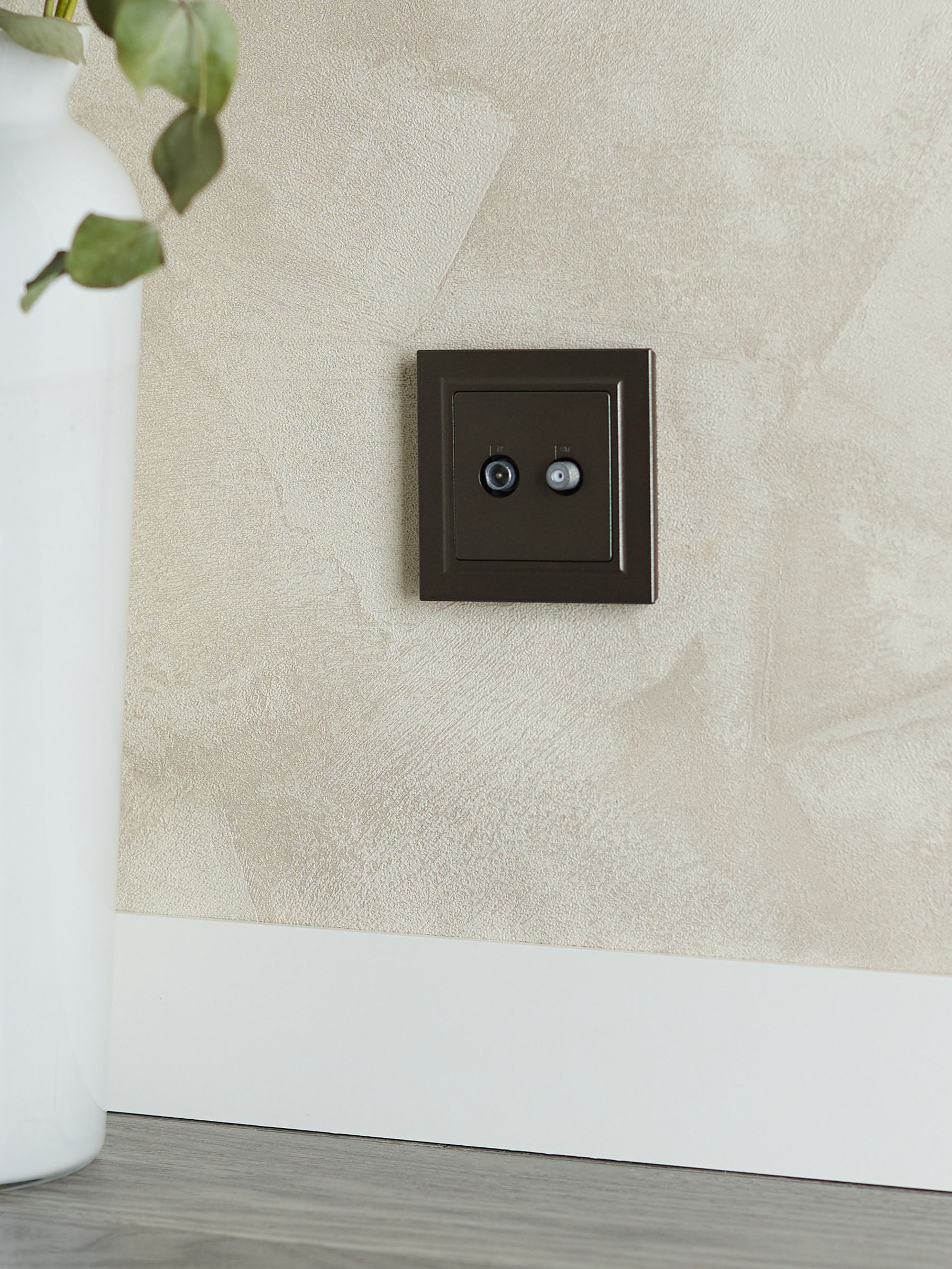 BRITE Розетка двойная TV+SAT РТВ/РСп12-БрТБ бронза ИЭК