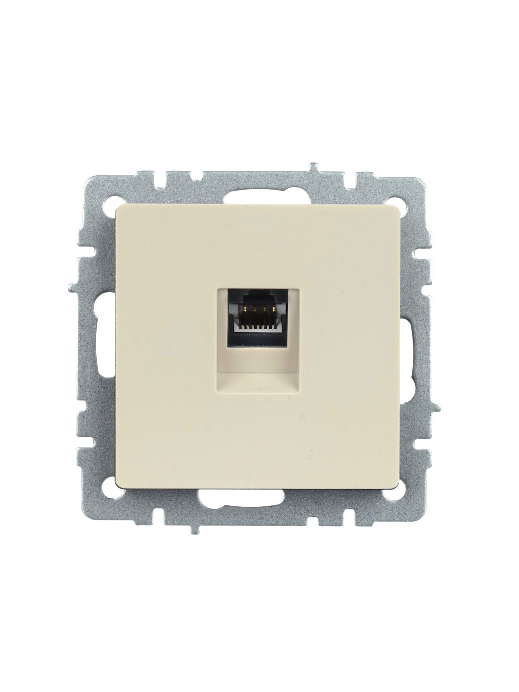 Розетка компьютерная RJ45 кат.5E РК10-БрКр бежевый BRITE ИЭК