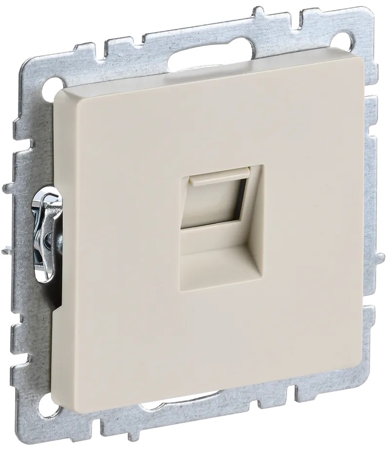 Розетка компьютерная RJ45 кат.5E РК10-БрКр бежевый BRITE ИЭК
