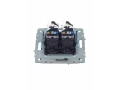 Розетка компьютерная двойная RJ45 кат.5E РК10-2-БрС сталь BRITE ИЭК