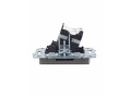 Розетка компьютерная двойная RJ45 кат.5E РК10-2-БрС сталь BRITE ИЭК