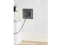 Розетка компьютерная двойная RJ45 кат.5E РК10-2-БрС сталь BRITE ИЭК