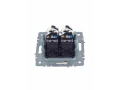 Розетка компьютерная двойная RJ45 кат.5E РК10-2-БрЖ жемчуг BRITE ИЭК