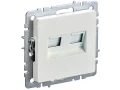 Розетка компьютерная двойная RJ45 кат.5E РК10-2-БрЖ жемчуг BRITE ИЭК