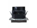 BRITE Розетка 1-местная с заземлением с защитными шторками 16А с USB A+A 5B 2,1A  РЮш10-1-БрС сталь  IEK