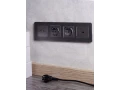 BRITE Розетка 1-местная с заземлением с защитными шторками 16А с USB A+A 5B 2,1A  РЮш10-1-БрС сталь  IEK