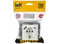 BRITE Розетка 1-местная с заземлением с защитными шторками 16А с USB A+C 18Вт РЮш11-1-БрБ белый ИЭК