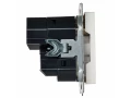 BRITE Розетка 1-местная с заземлением с защитными шторками 16А с USB A+C 18Вт РЮш11-1-БрБ белый ИЭК
