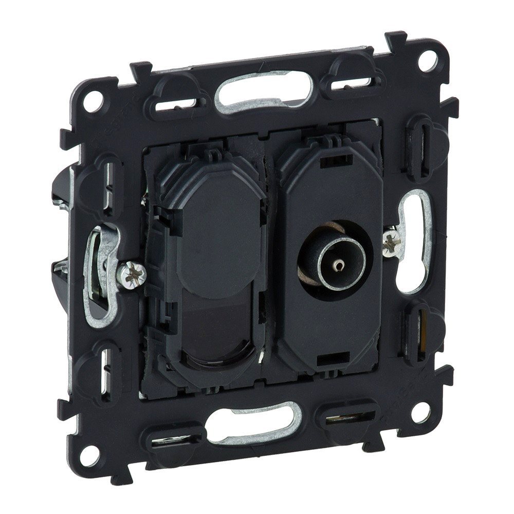 Розетка TV+RJ45 Cat6 UTP VLN /753055/