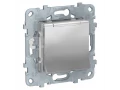 UN розетка с з/кл с/шторк, с крышкой, IP40, алюминий /NU503730TA/