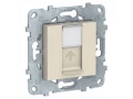 UN розетка RJ45, одиночная, кат.6 UTP антр /NU541554/