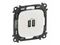 Розетка 2*USB зарядка VLN-a белый/754995/