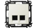 Розетка 2x RJ45 Cat5e UTP VLN-I белый /753441/