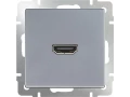 Розетка HDMI/WL06-60-11 (серебряный)