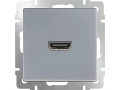 Розетка HDMI/WL06-60-11 (серебряный)