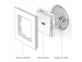 Розетка HDMI/WL06-60-11 (серебряный)