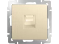 Розетка Ethernet RJ-45 /WL10-RJ-45 (шампань рифленый)