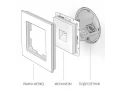 Розетка Ethernet RJ-45 /WL10-RJ-45 (шампань рифленый)
