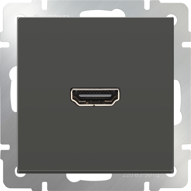 Розетка HDMI/WL07-60-11 (серо-коричневый)