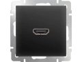 Розетка HDMI/WL08-60-11 (черный матовый)