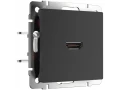 Розетка HDMI/WL08-60-11 (черный матовый)