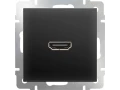 Розетка HDMI/WL08-60-11 (черный матовый)