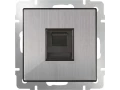 Розетка Ethernet RJ-45 /WL02-RJ-45 (глянцевый никель)