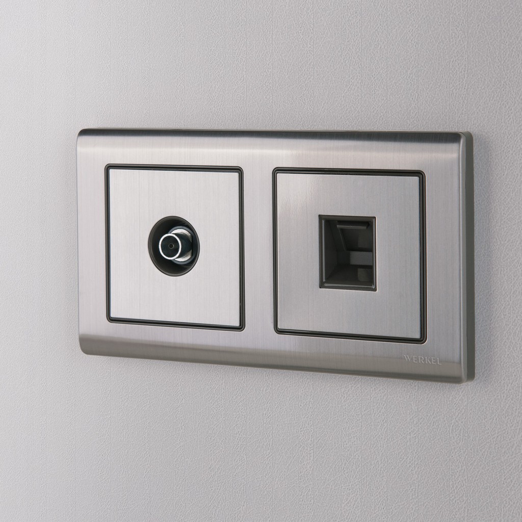 Розетка Ethernet RJ-45 /W1181002 (глянцевый никель)